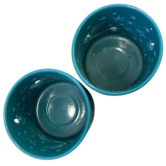 Disney parks little mermaid glass candle holders, set of two - Picture 3 of 5